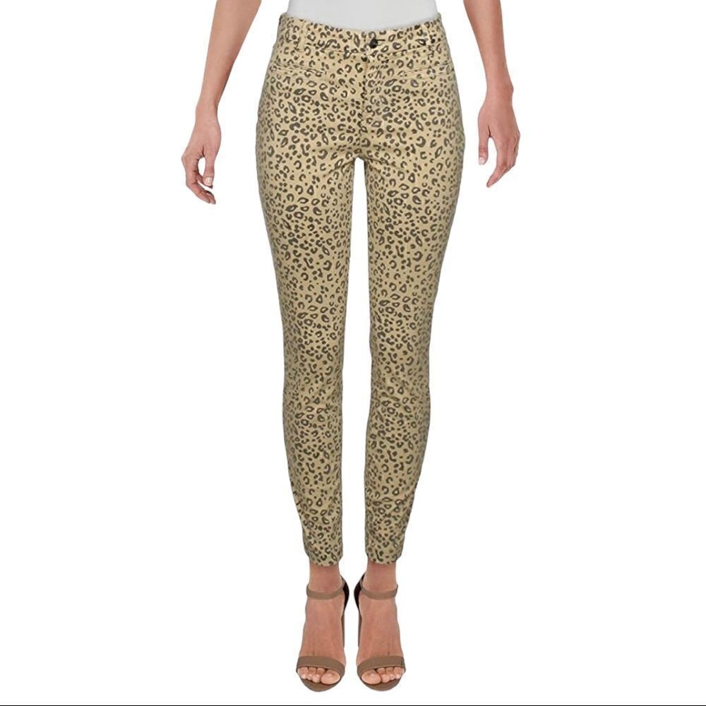 NYDJ Womens Misses Skinny Jeans jaguar print Size 2